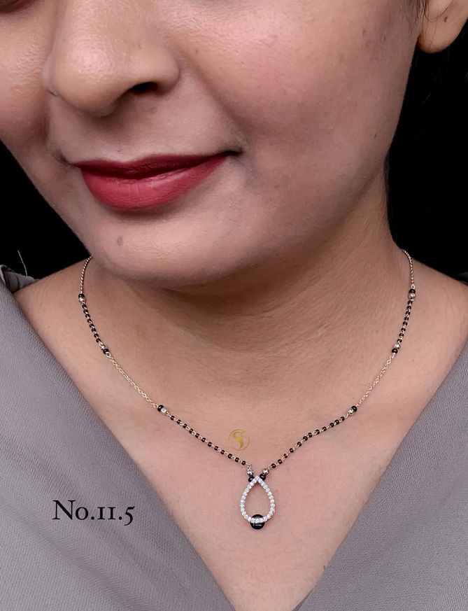 11 AD Diamond Designer Regular Wear Mangalsutra Manufacturers
